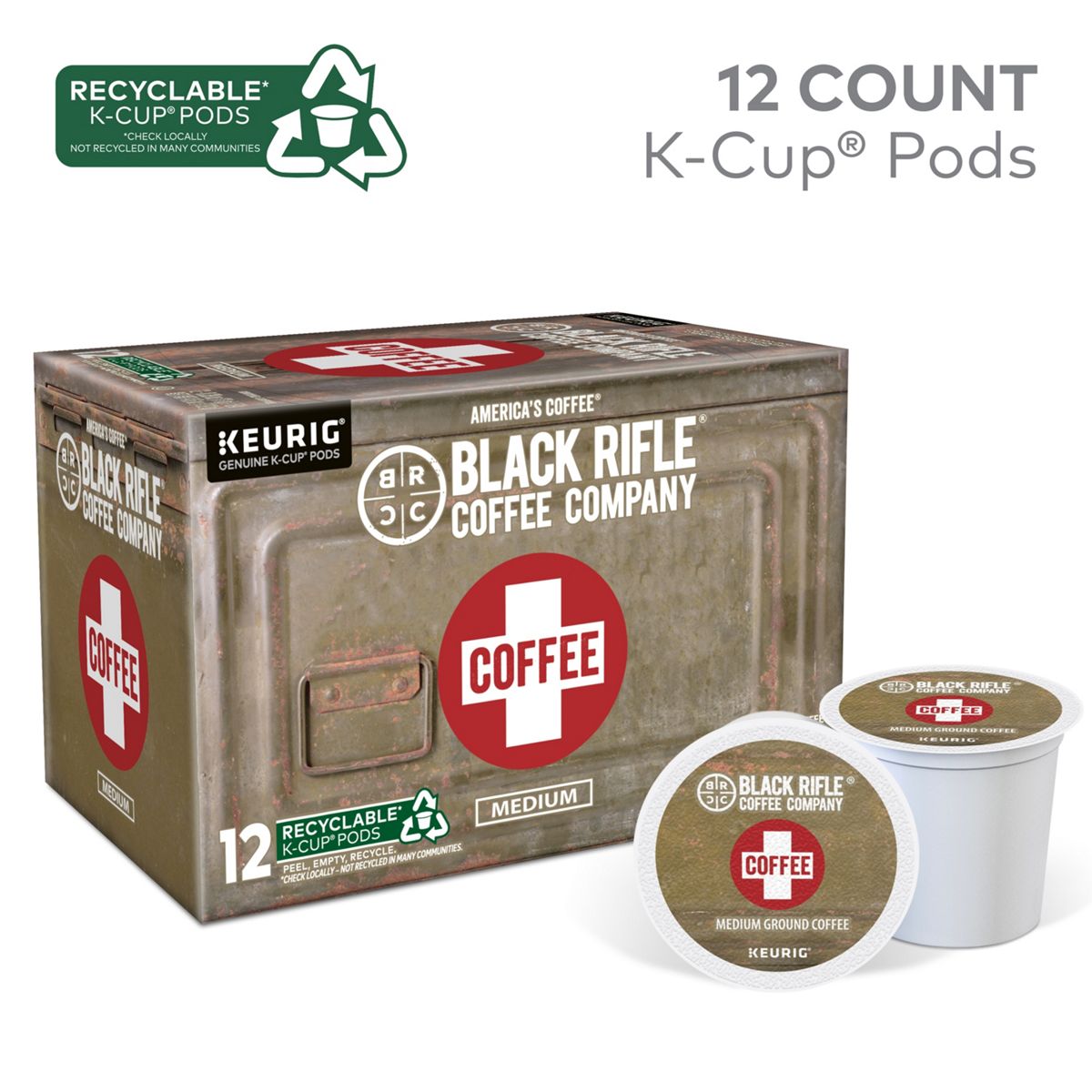 Black Rifle Coffee Company Coffee Saves Coffee K-Cup Pods