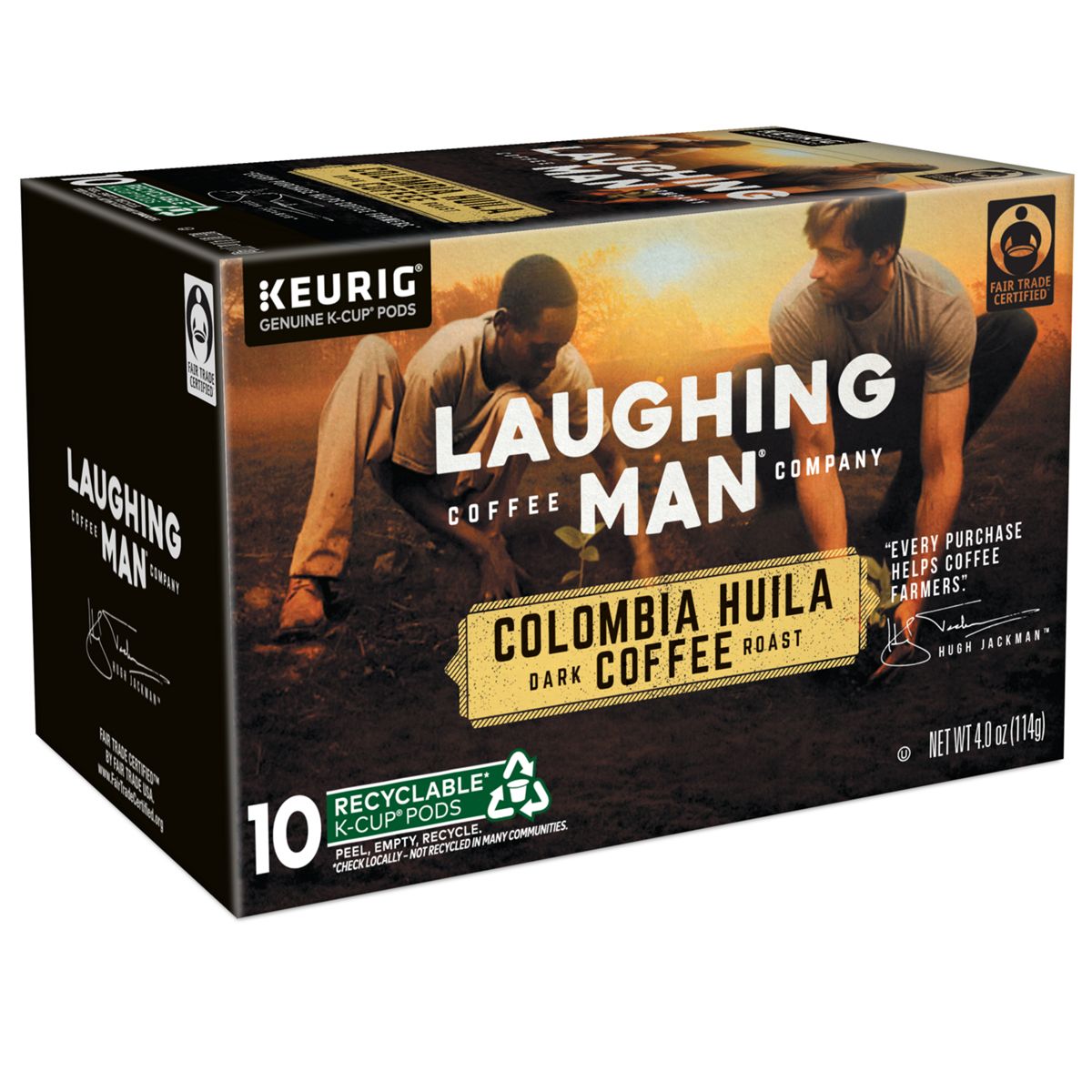 Laughing Man Colombia Huila Coffee K-Cup Pods
