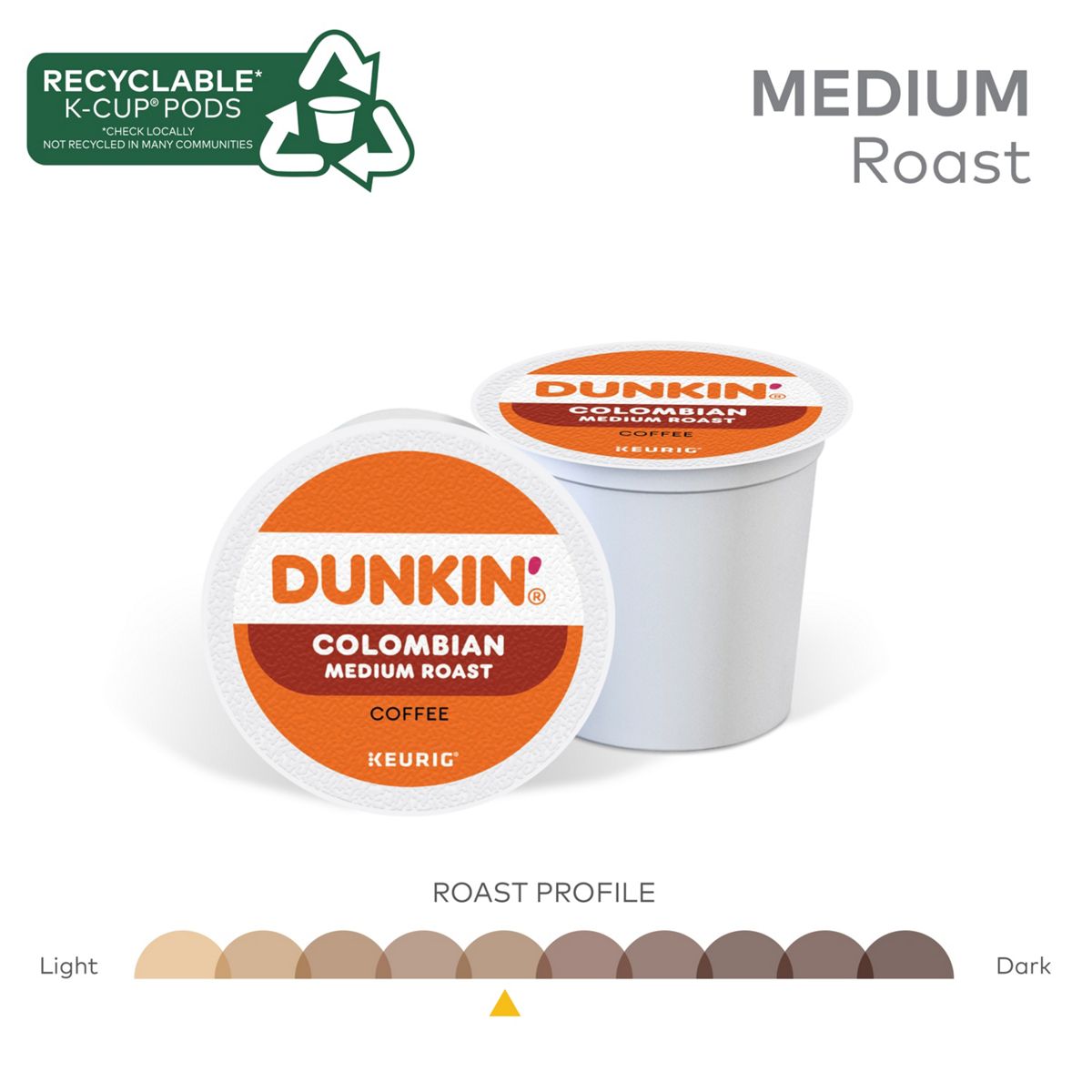 Dunkin' Colombian Coffee K-Cup Pods