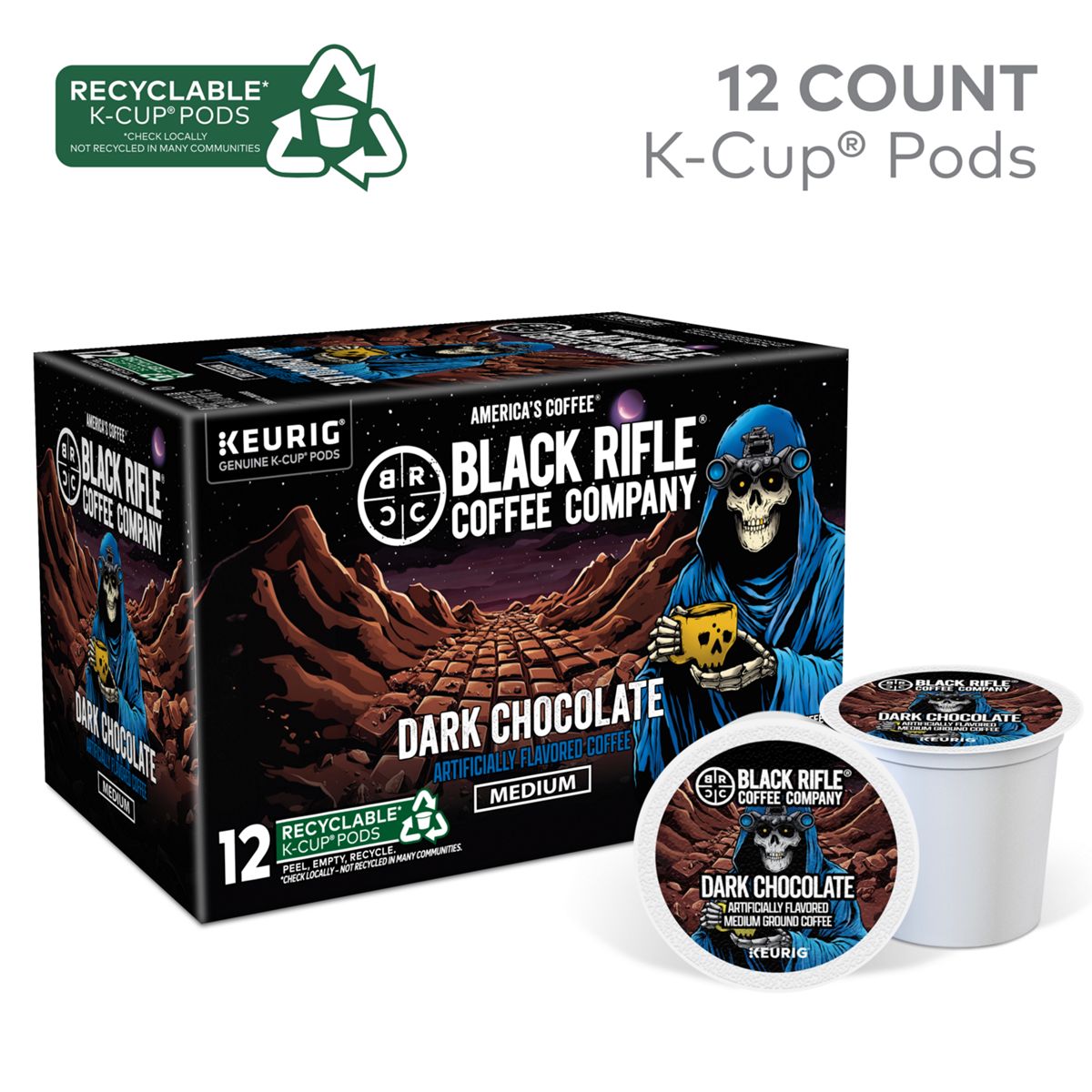 Black Rifle Coffee Company Dark Chocolate Coffee K-Cup Pods
