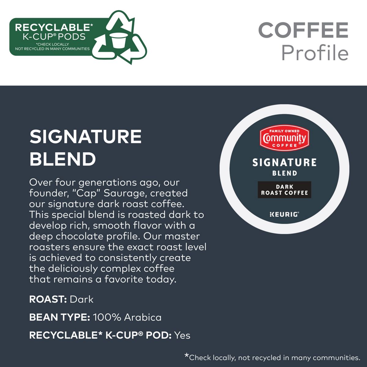 Community Coffee Signature Blend Coffee K-Cup Pods