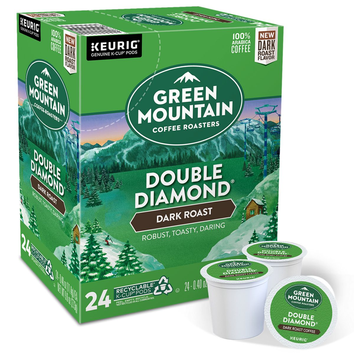 Green Mountain Coffee Roasters Double Diamond Coffee K-Cup Pods