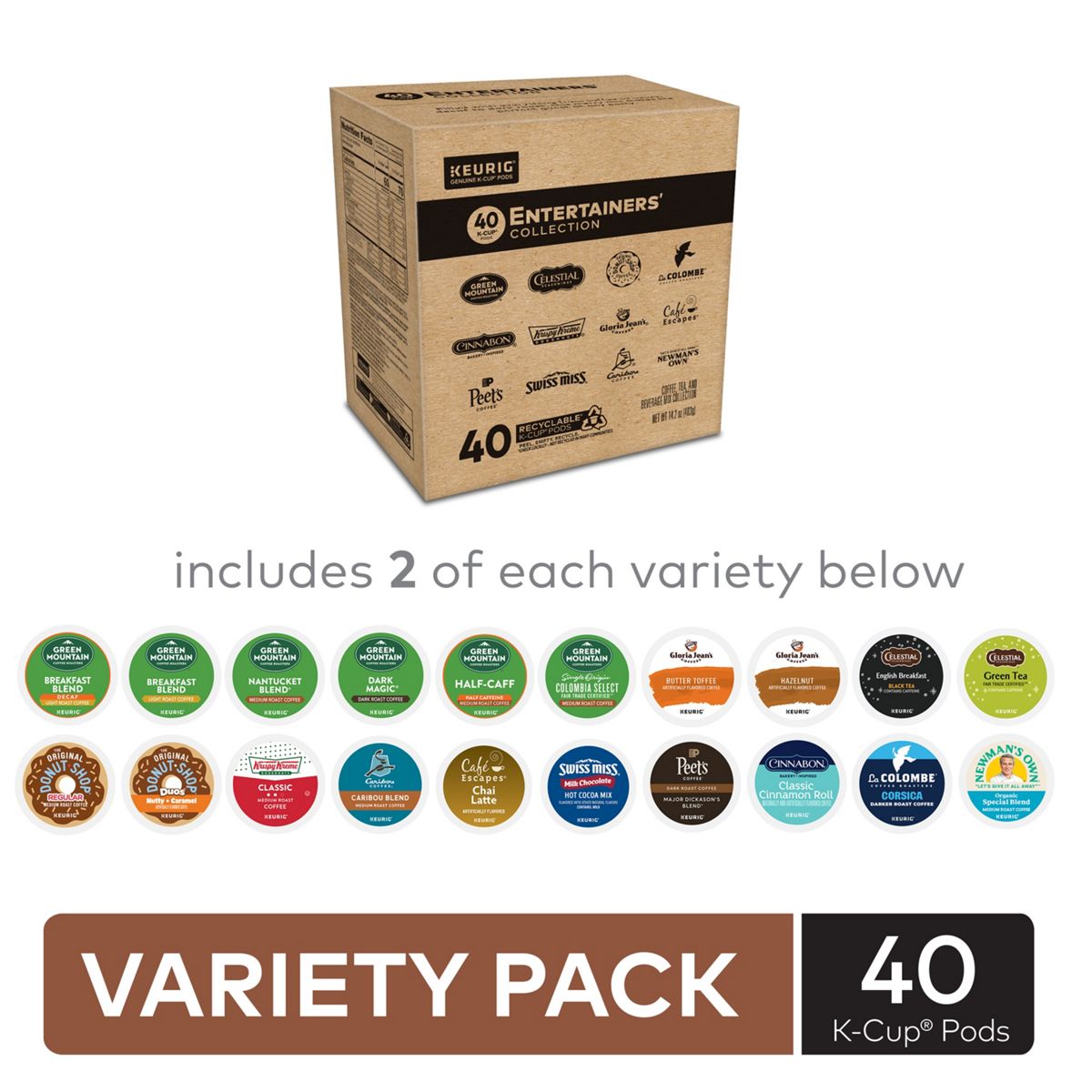 Keurig Entertainers' Collection Variety Pack K-Cup Pods