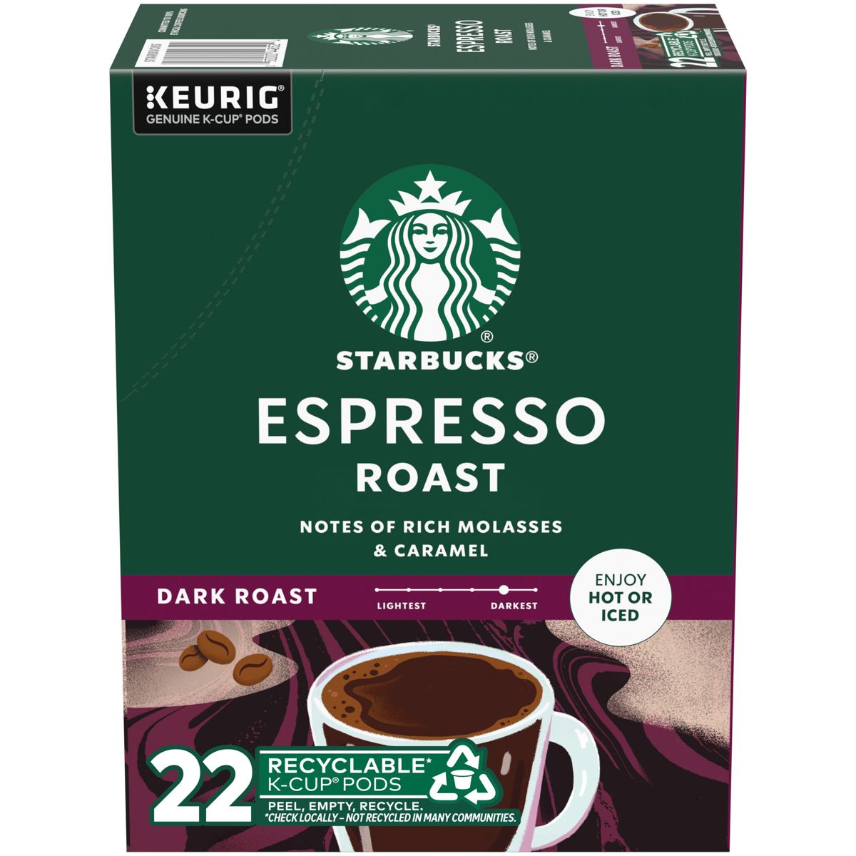 Starbucks Espresso Roast Coffee K-Cup Pods
