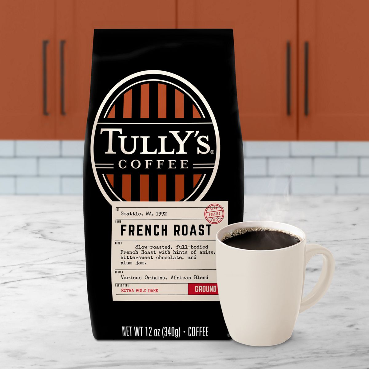 Tully's French Roast Extra Bold Coffee