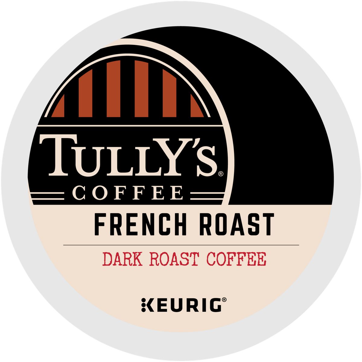 Tully's French Roast Extra Bold Coffee K-Cup Pods