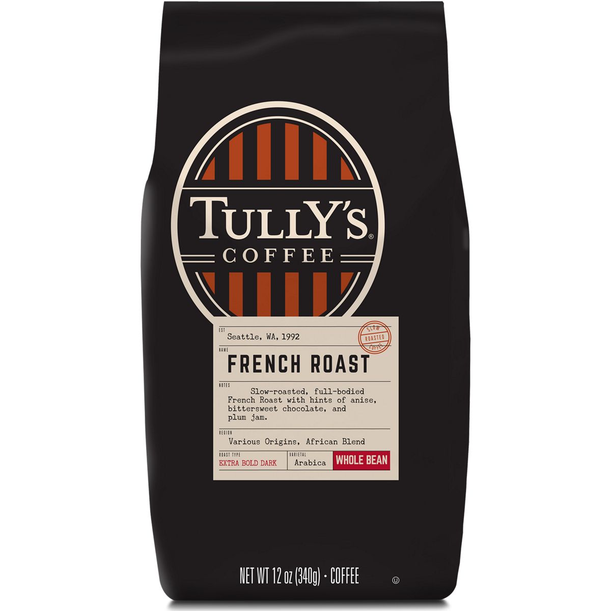 Tully's French Roast Extra Bold Coffee K-Cup Pods