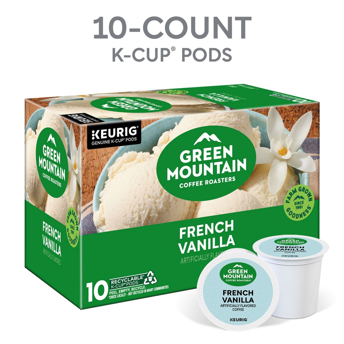Green Mountain Coffee Roasters French Vanilla Coffee K-Cup Pods