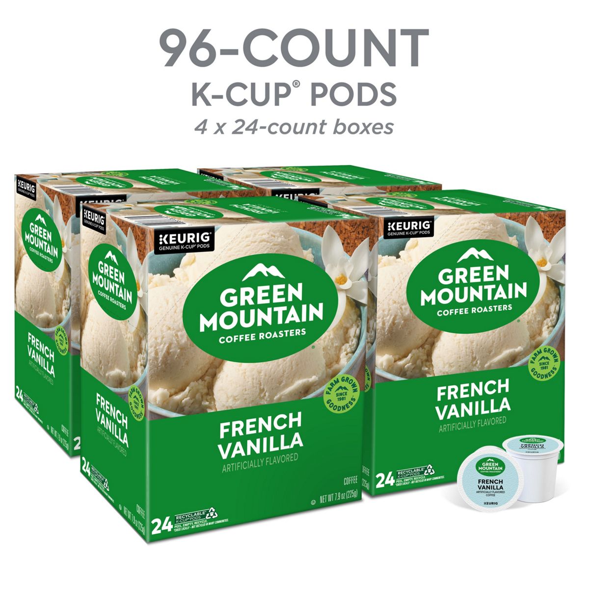 Green Mountain Coffee Roasters French Vanilla Coffee K-Cup Pods