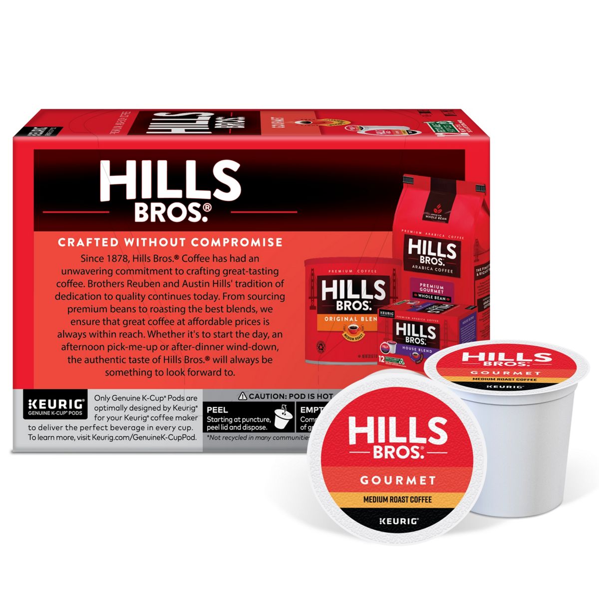 Hills Bros. Gourmet Coffee K-Cup Pods