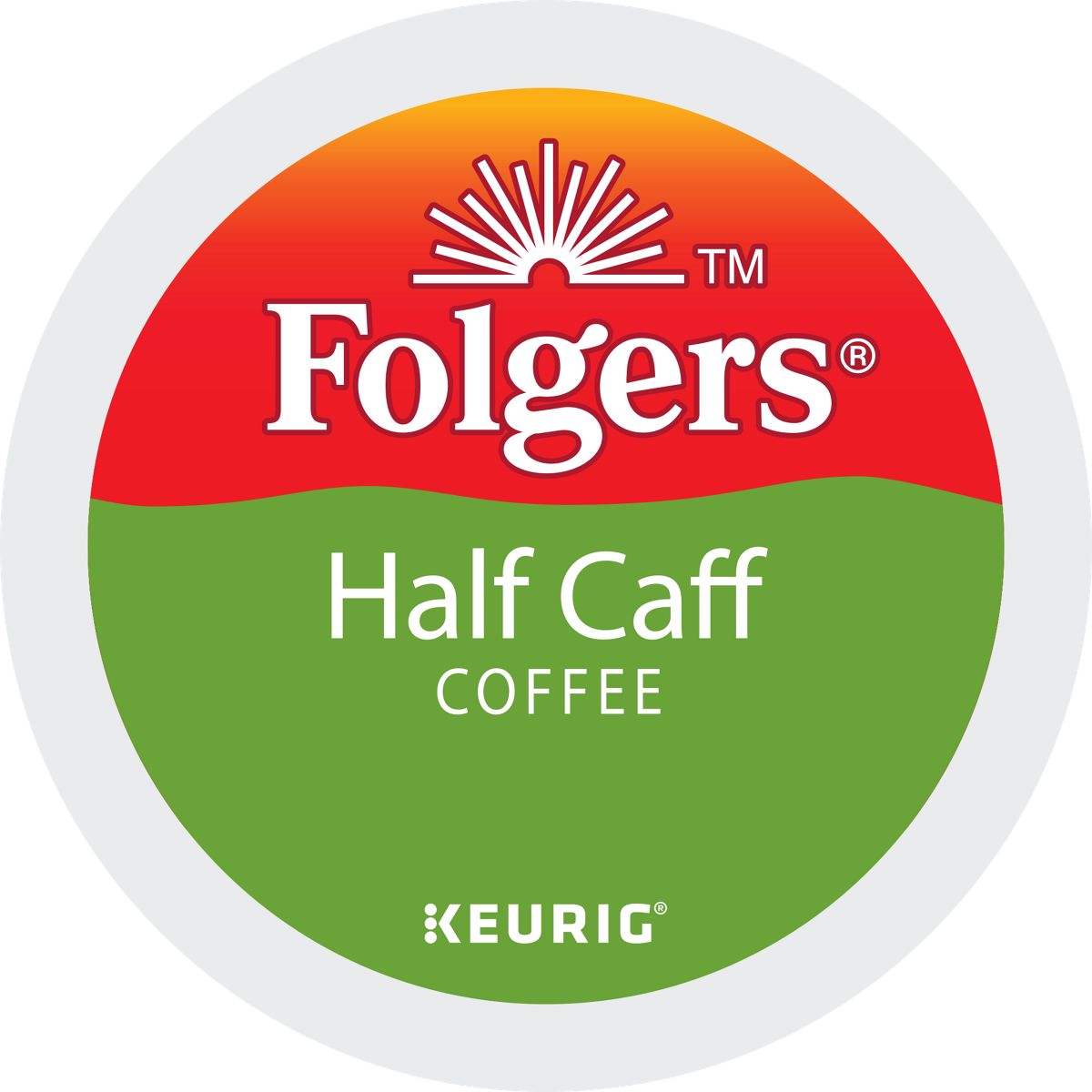Folgers 1/2 Caff Coffee K-Cup Pods