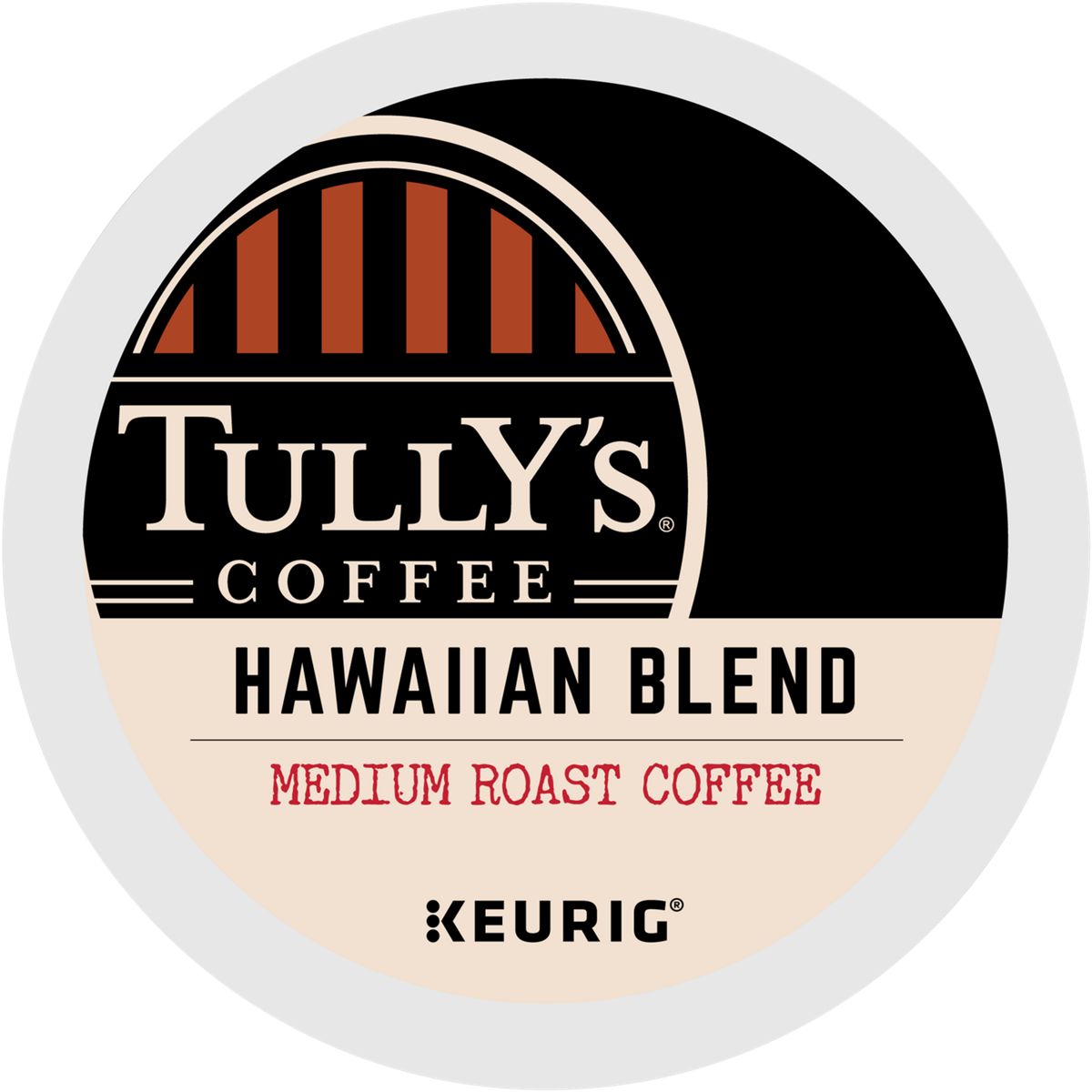 Tully's Hawaiian Blend Extra Bold Coffee K-Cup Pods