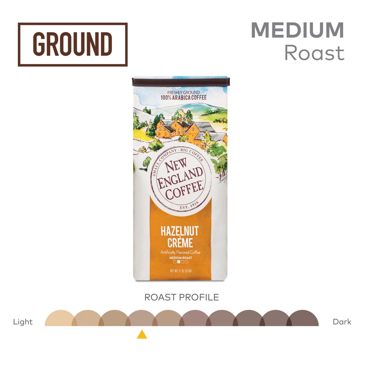 New England Coffee Hazelnut Creme Coffee