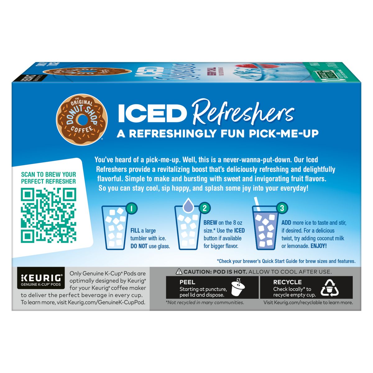 The Original Donut Shop Berry Chill Iced Refresher K-Cup Pods