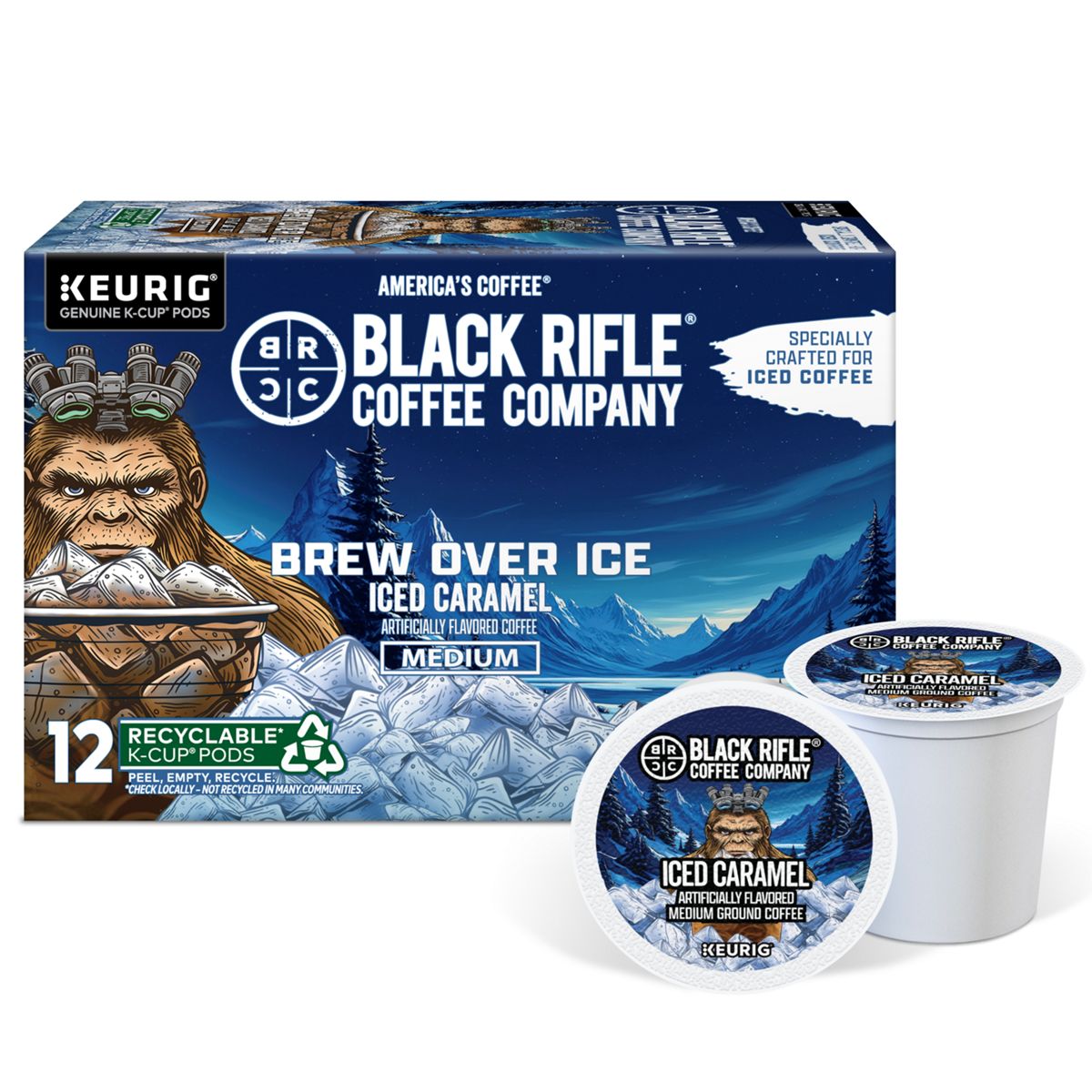 Black Rifle Coffee Company Iced Caramel Coffee K-Cup Pods
