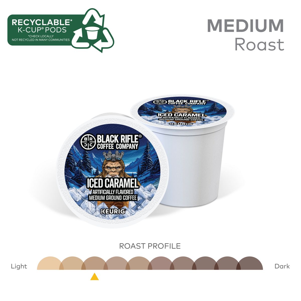 Black Rifle Coffee Company Iced Caramel Coffee K-Cup Pods
