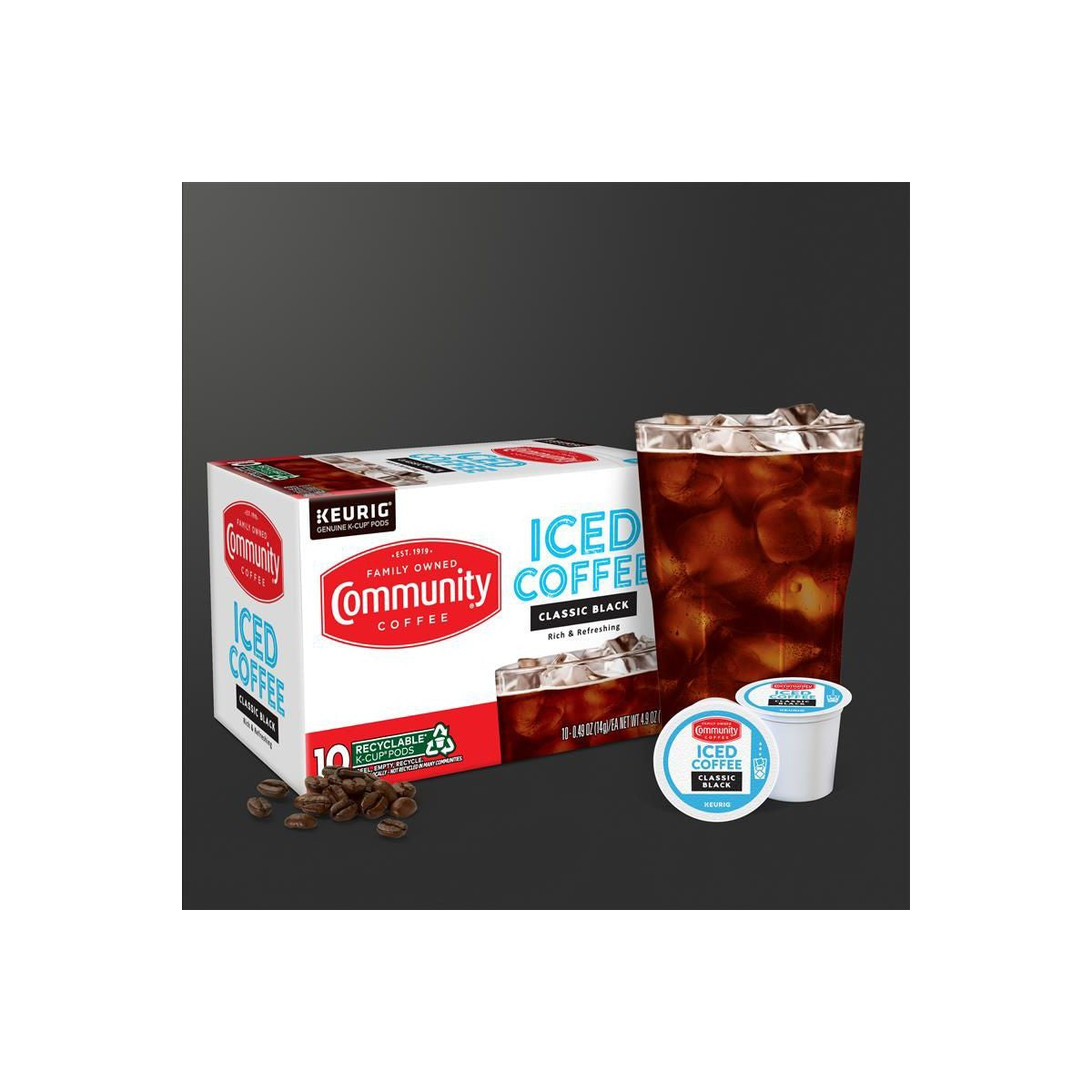 Community Coffee Iced Classic Coffee K-Cup Pods