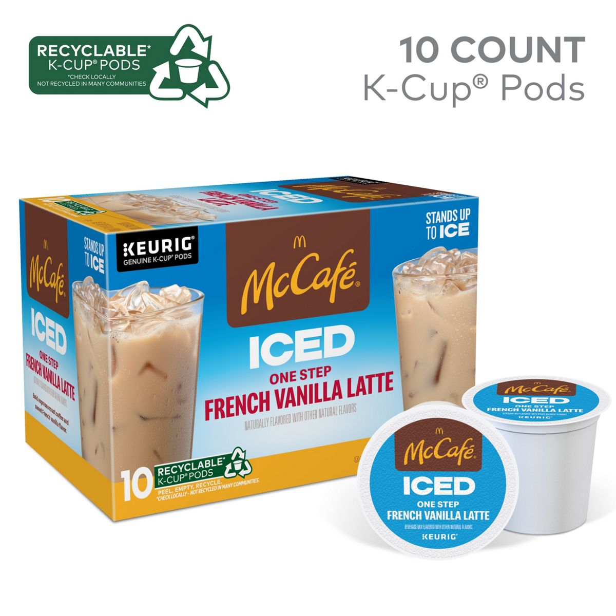 McCafe ICED French Vanilla Latte K-Cup Pods