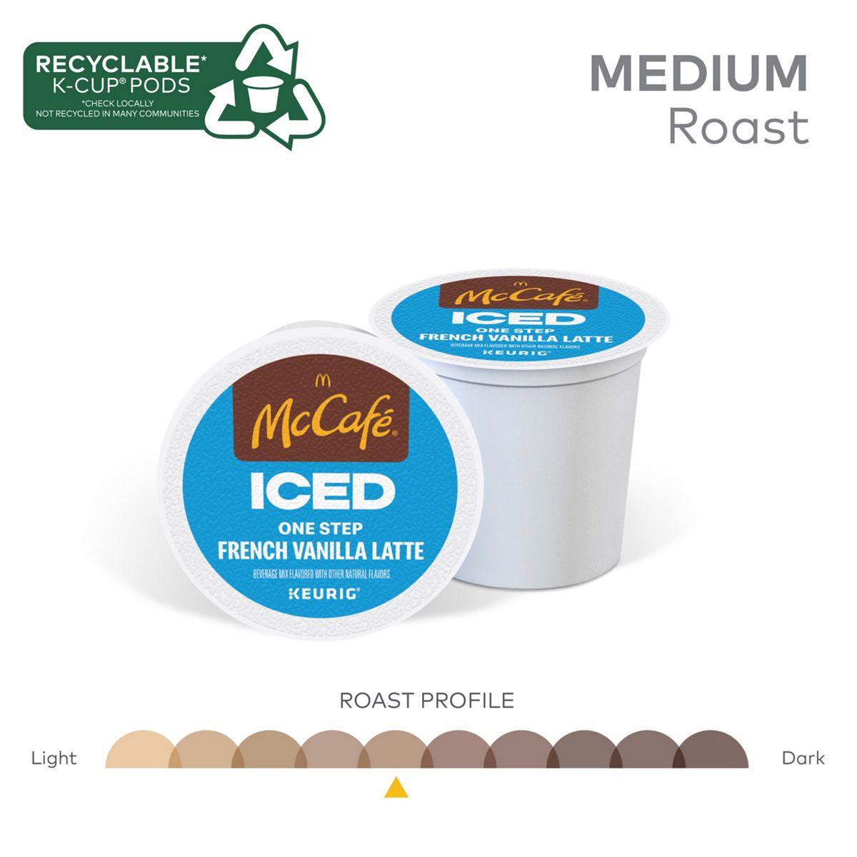 McCafe ICED French Vanilla Latte K-Cup Pods