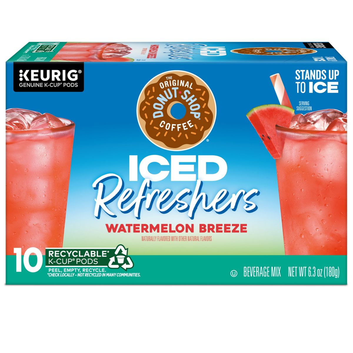 The Original Donut Shop Iced Watermelon Breeze Refresher K-Cup Pods