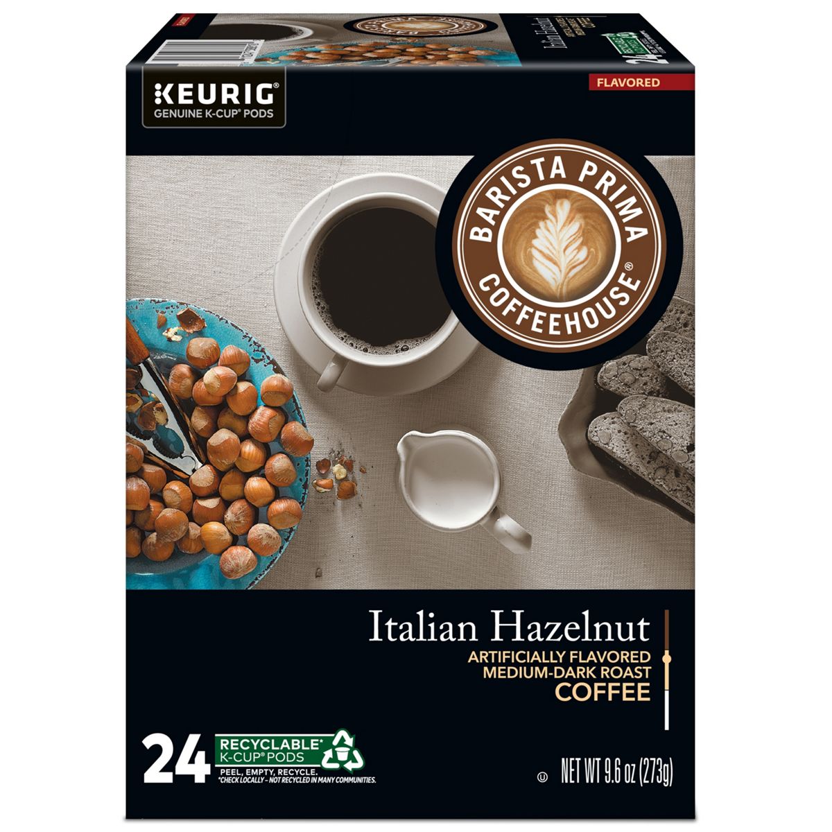 Barista Prima Coffeehouse Italian Hazelnut Coffee K-Cup Pods
