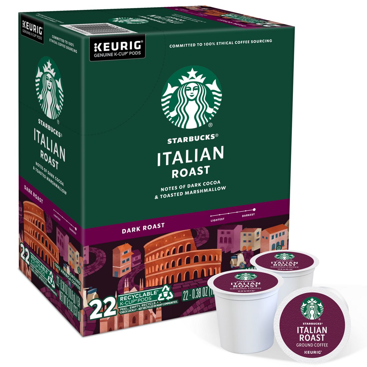 Starbucks Italian Roast Coffee K-Cup Pods
