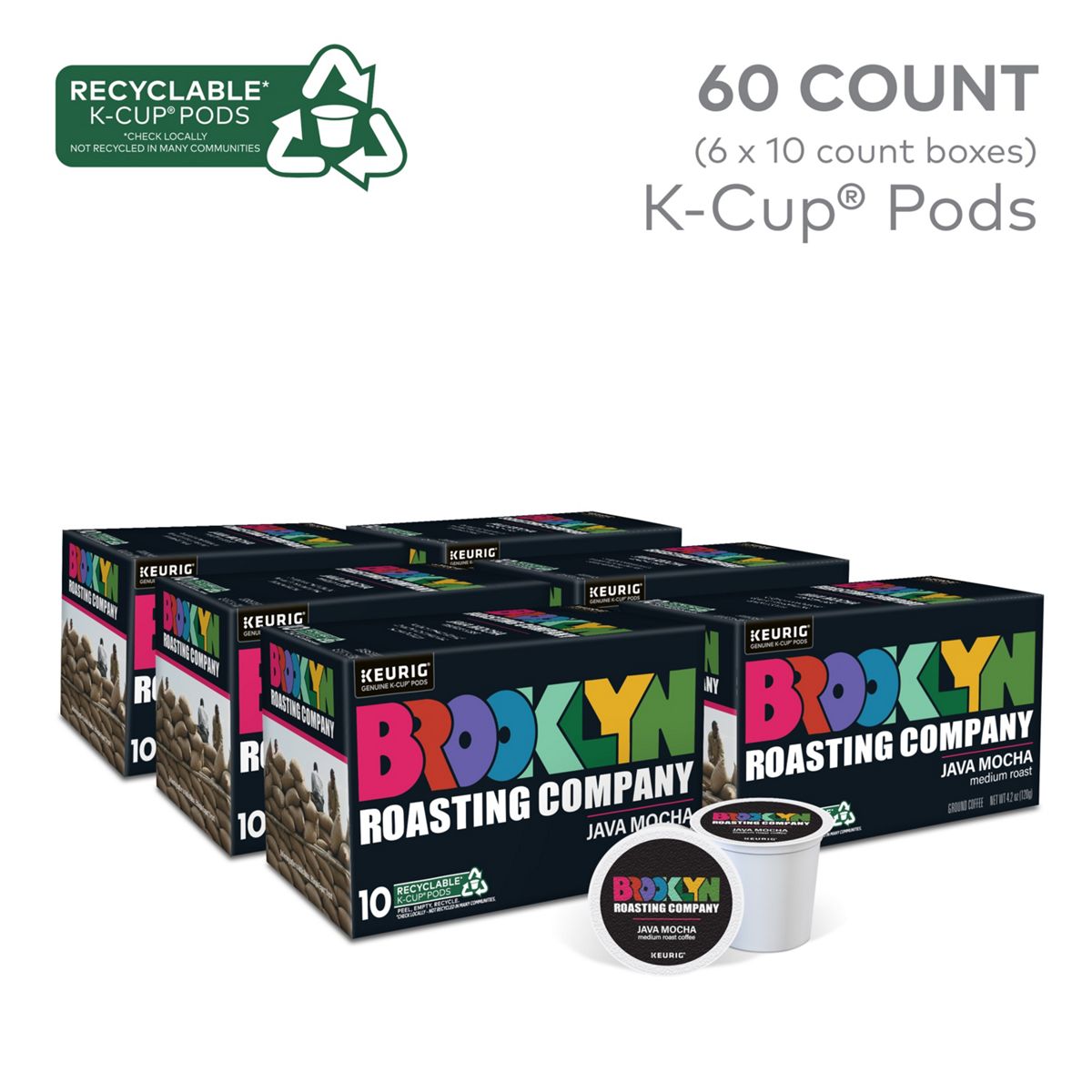 Brooklyn Roasting Company Java Mocha Coffee K-Cup Pods