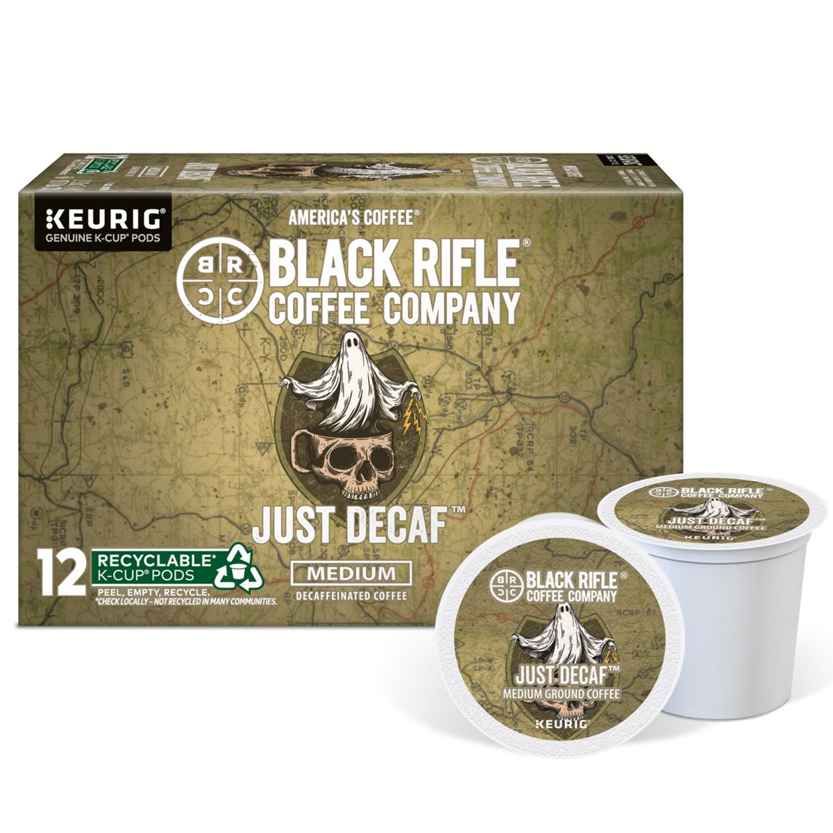 Black Rifle Coffee Company Just Decaf Coffee K-Cup Pods