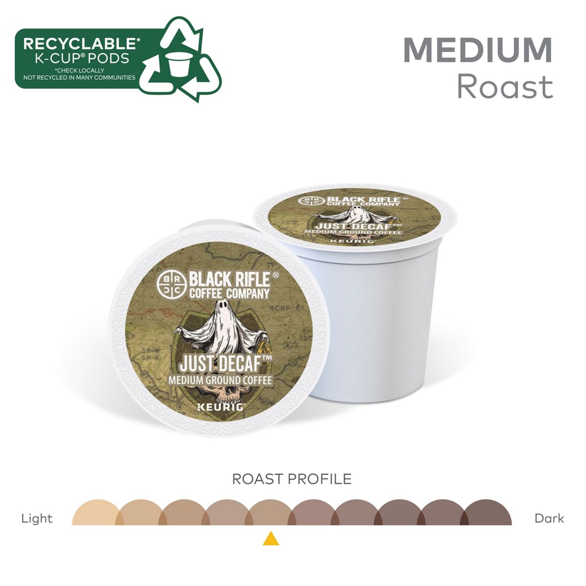 Black Rifle Coffee Company Just Decaf Coffee K-Cup Pods