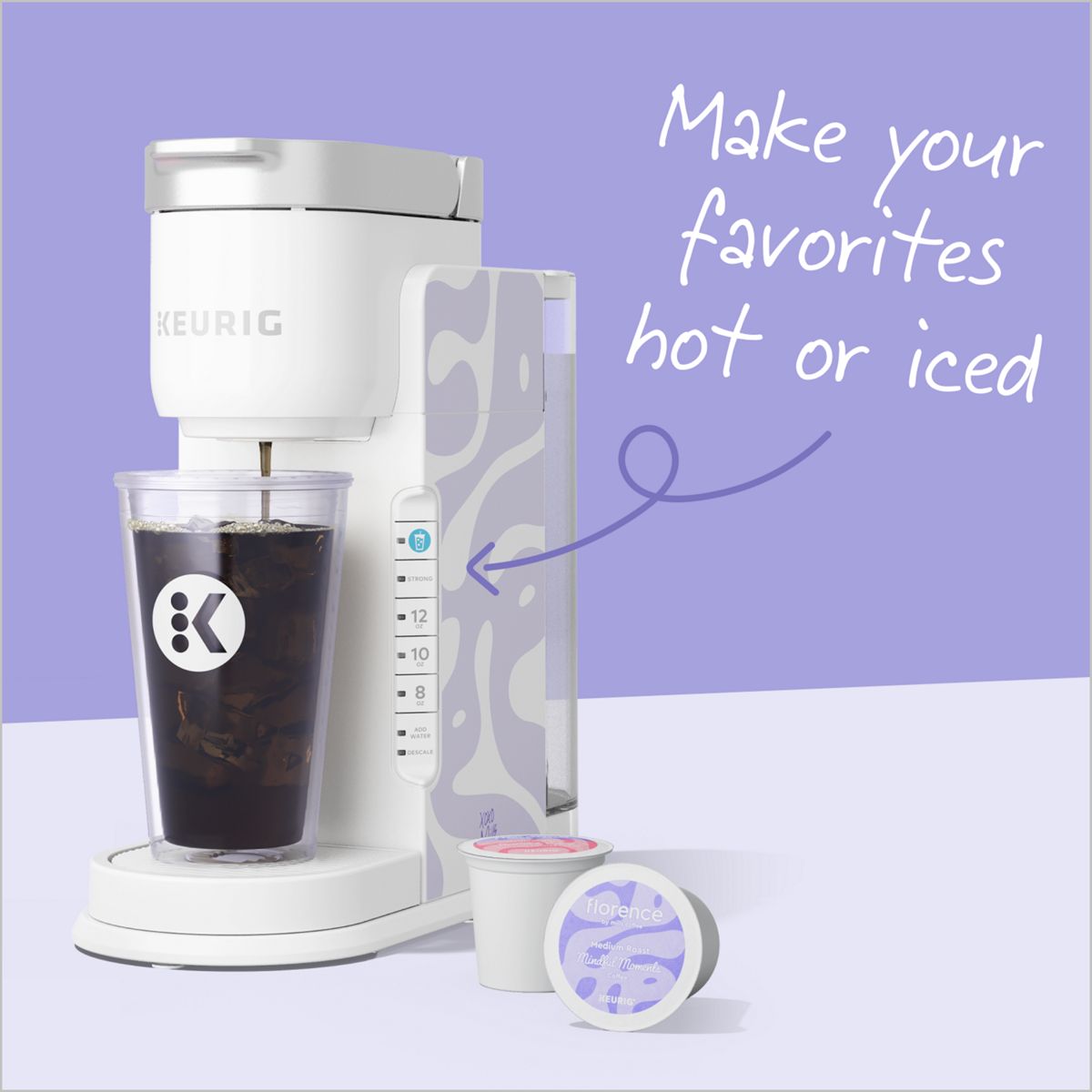 Florence by Mills Coffee x Keurig K-Iced Single Serve Coffee Maker