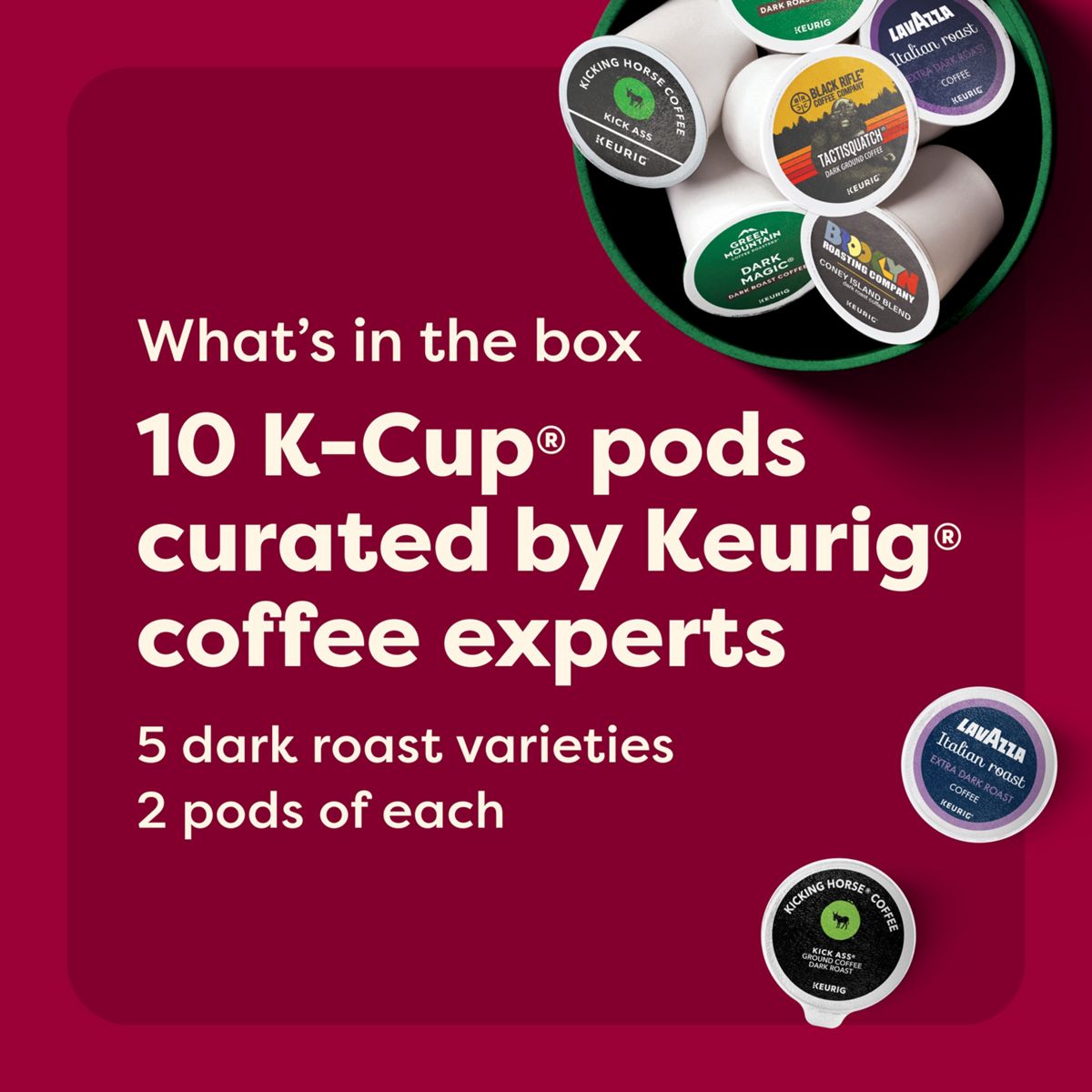Keurig Dark Edition Dark Roast K-Cup Pod Collection - Variety Pack K-Cup Pods