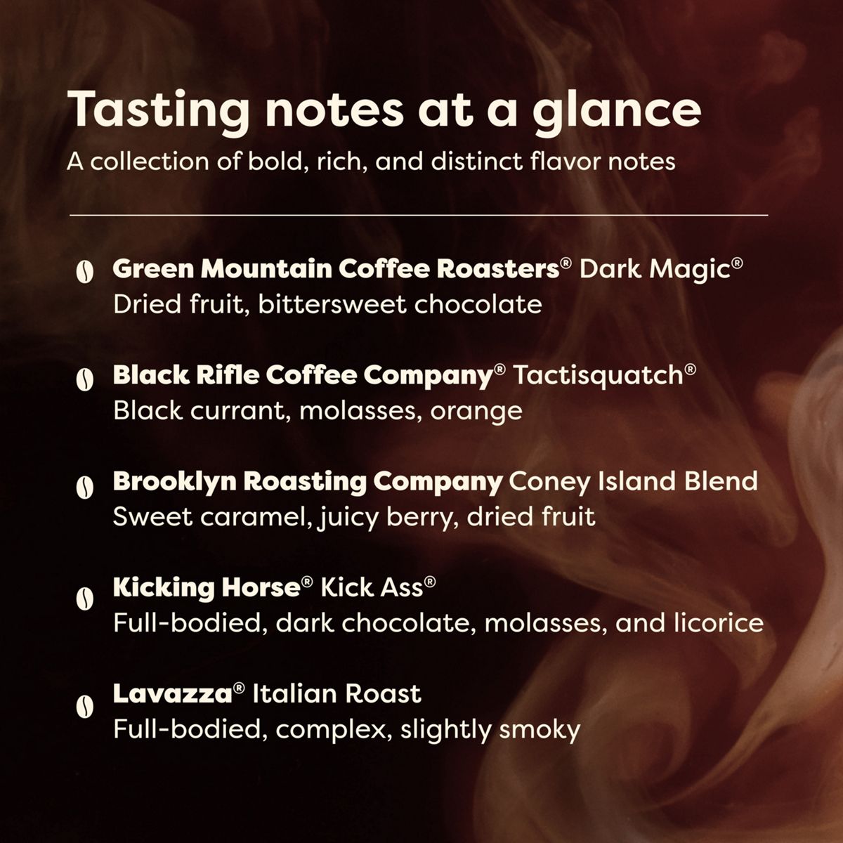 Keurig Dark Edition Dark Roast K-Cup Pod Collection - Variety Pack K-Cup Pods