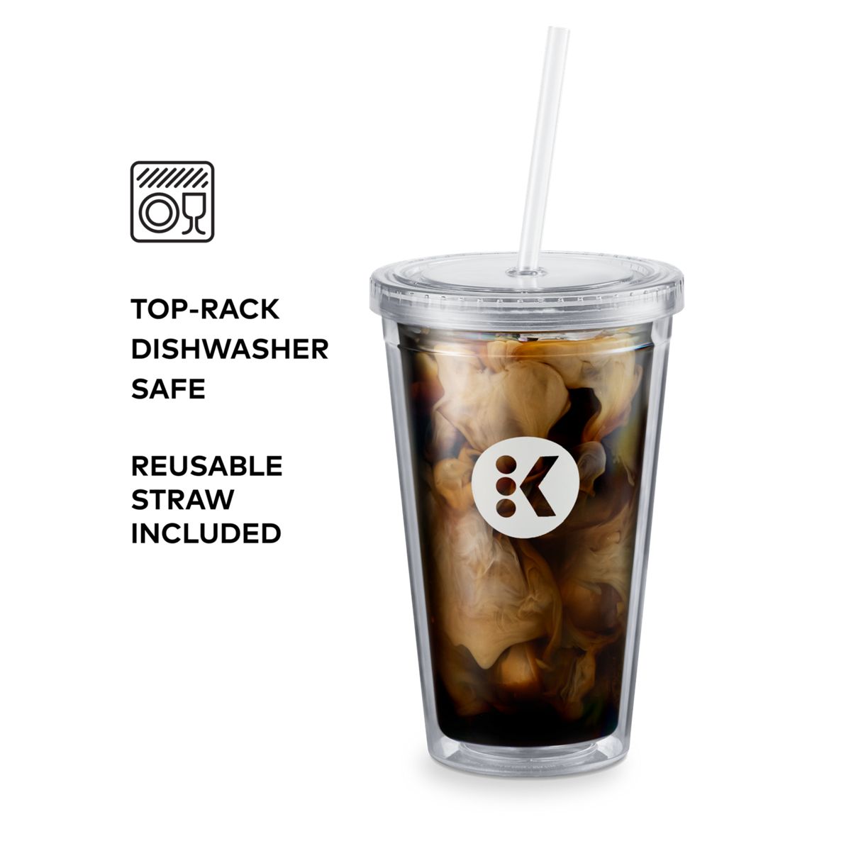 16oz BPA Free Plastic Iced Beverage Cup