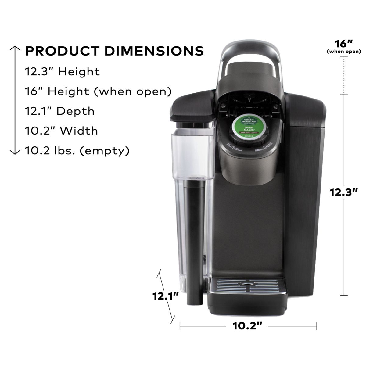 K-1550 Large Reservoir Coffee Maker - Home or Business Use