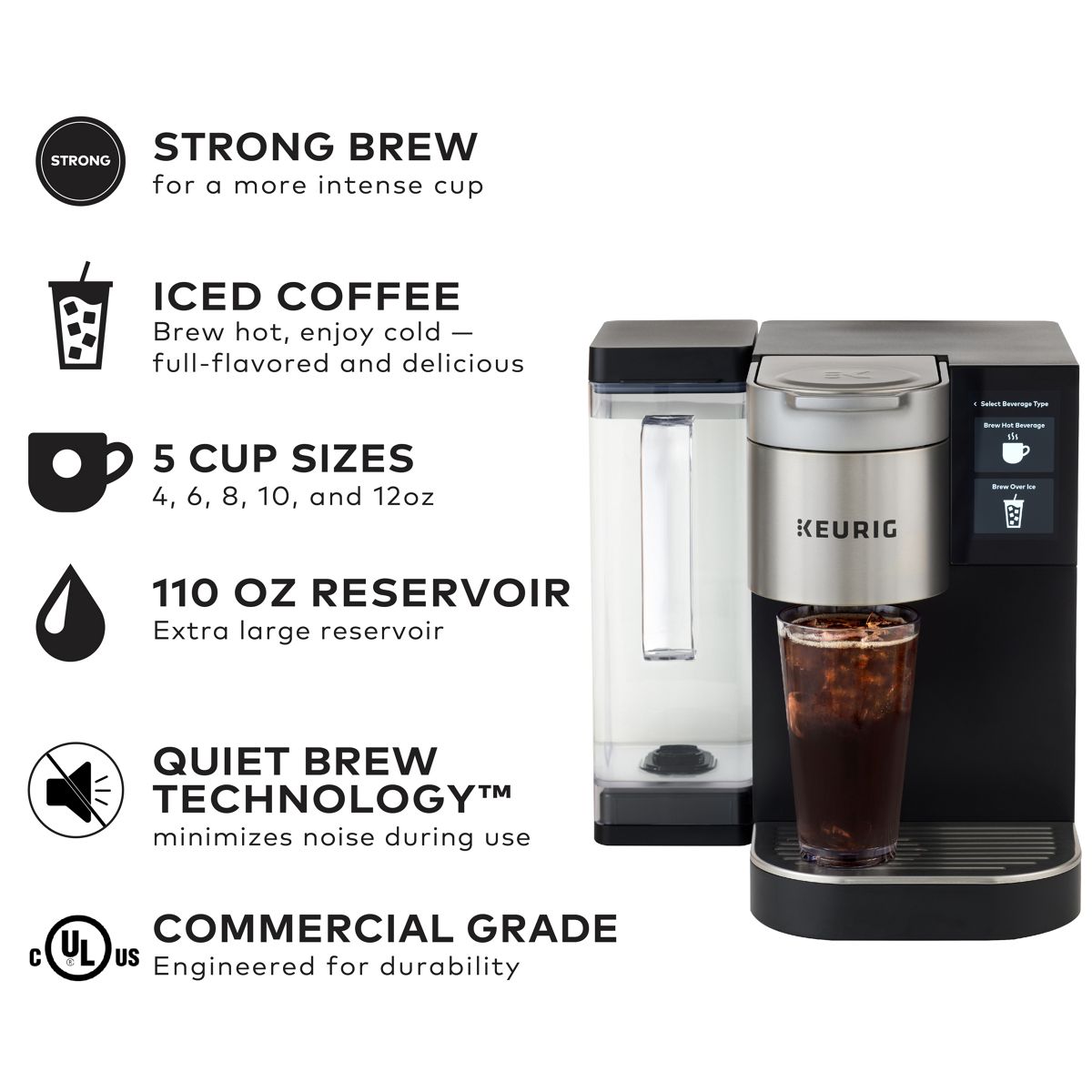 Keurig K-2550 Medium Business Coffee Maker - Pour Over Water Reservoir