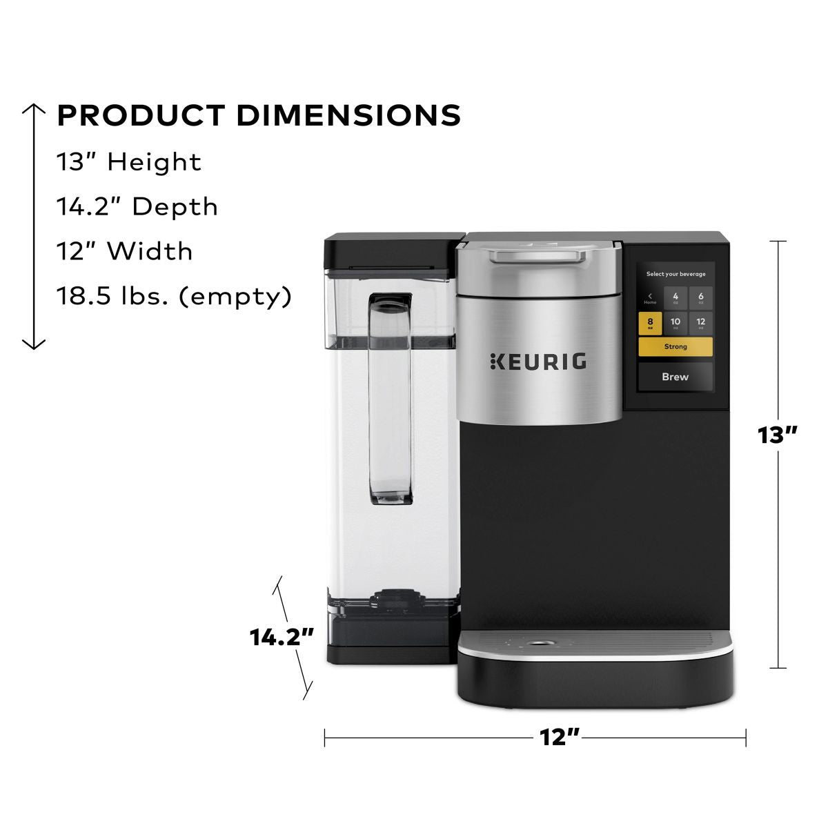Keurig K-2550 Medium Business Coffee Maker - Pour Over Water Reservoir
