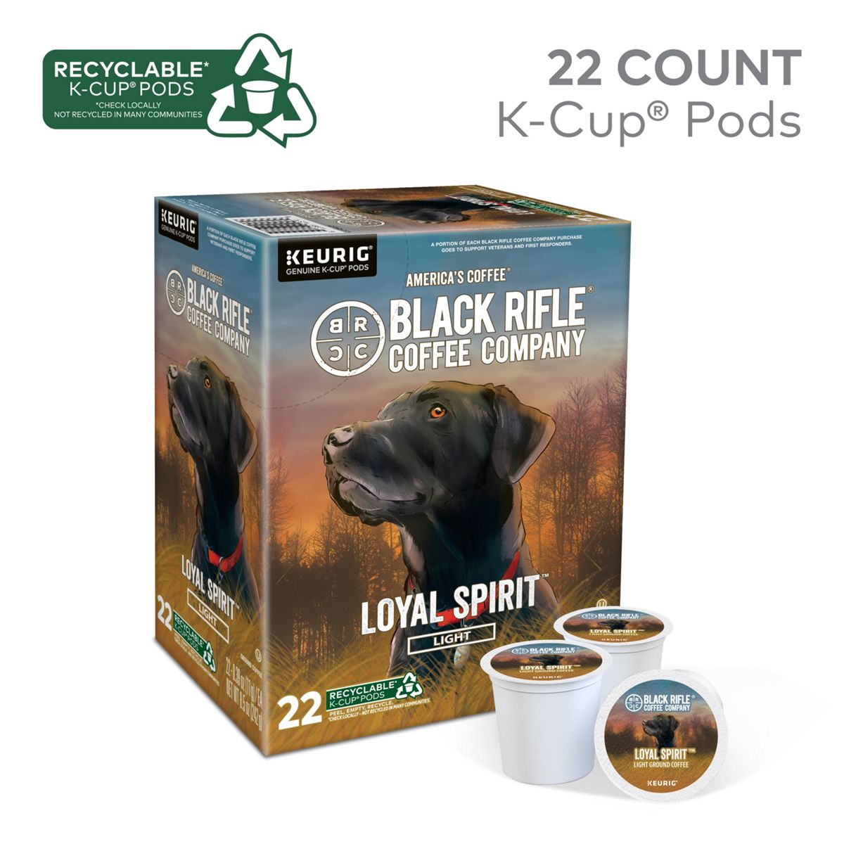 Black Rifle Coffee Company Loyal Spirit Coffee K-Cup Pods