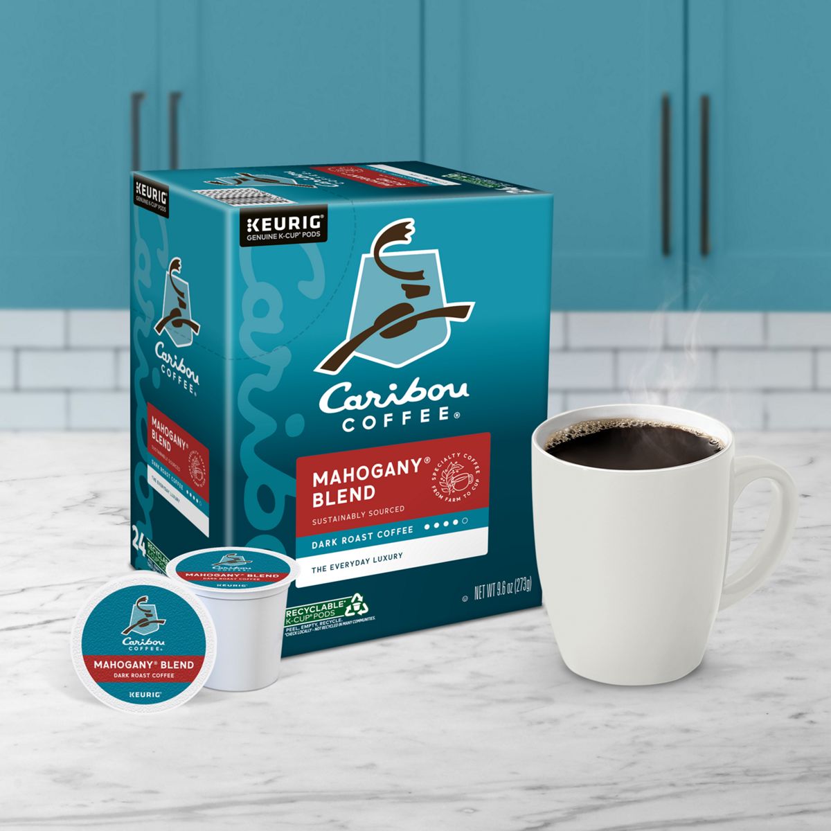 Caribou Coffee Mahogany Coffee K-Cup Pods