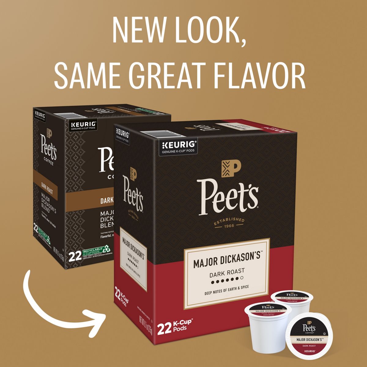 Peet's Coffee Major Dickason's Blend Coffee K-Cup Pods