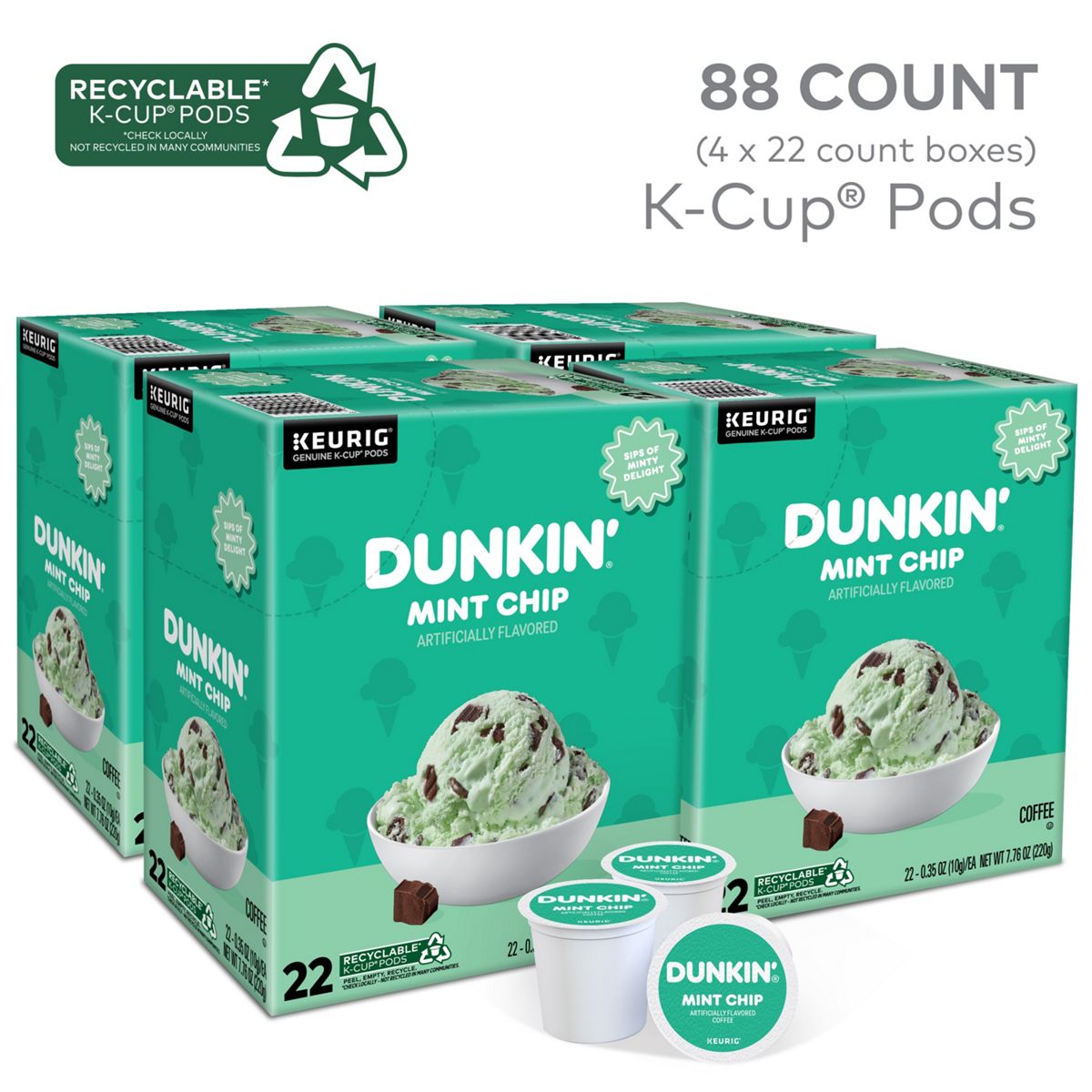 Dunkin' Mint Chip K-Cup Pods