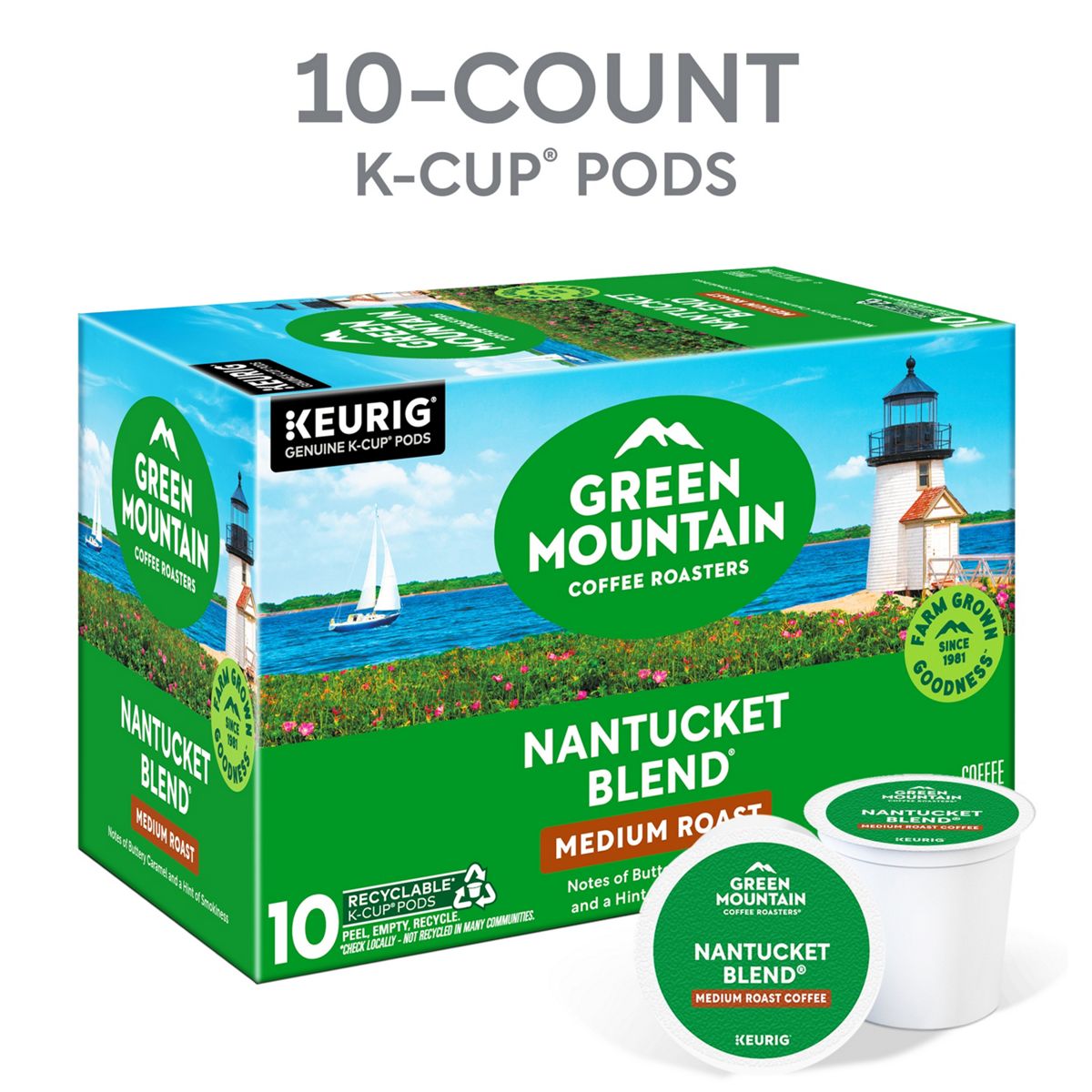 Green Mountain Coffee Roasters Nantucket Blend Coffee K-Cup Pods