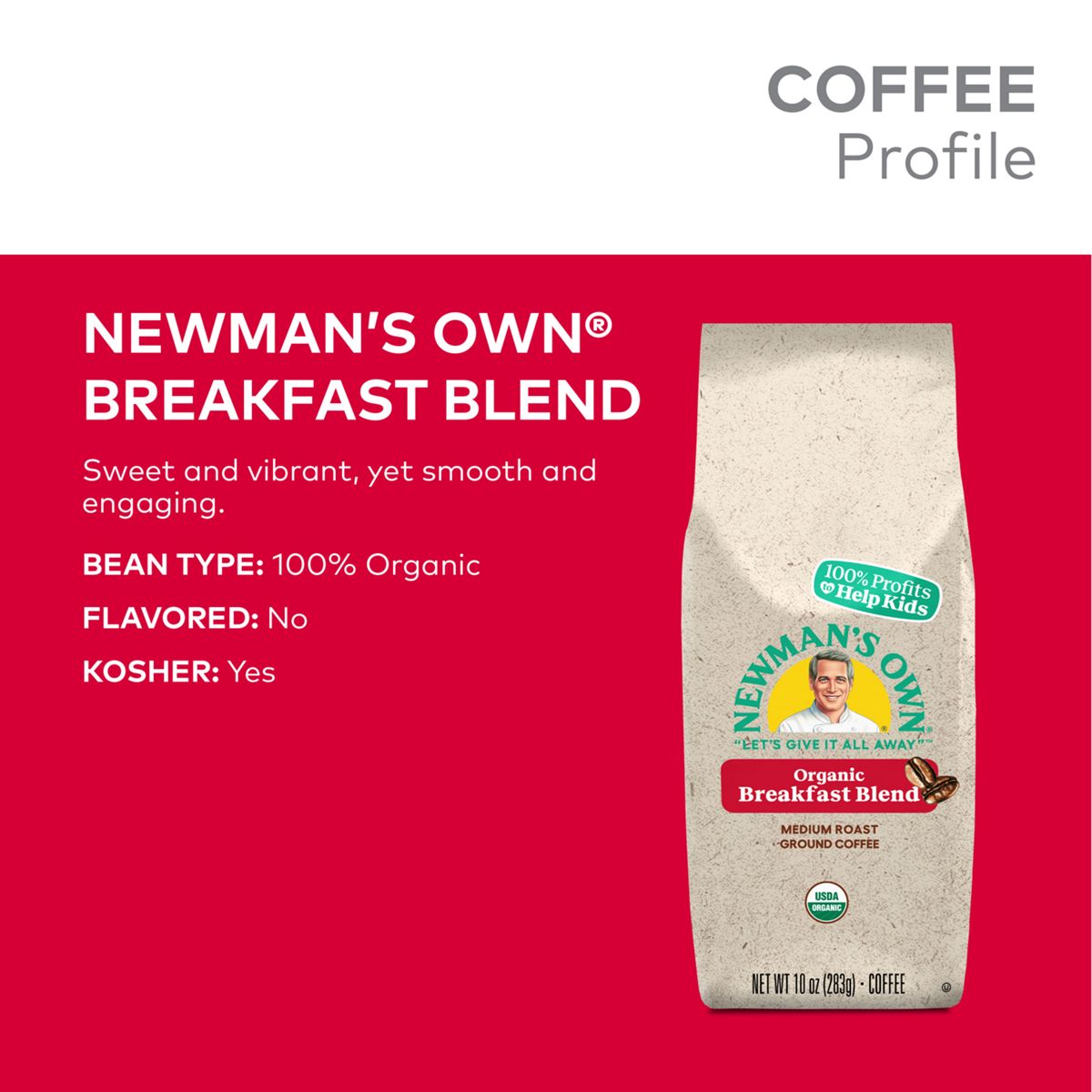 Newman's Own Organic Breakfast Blend Coffee