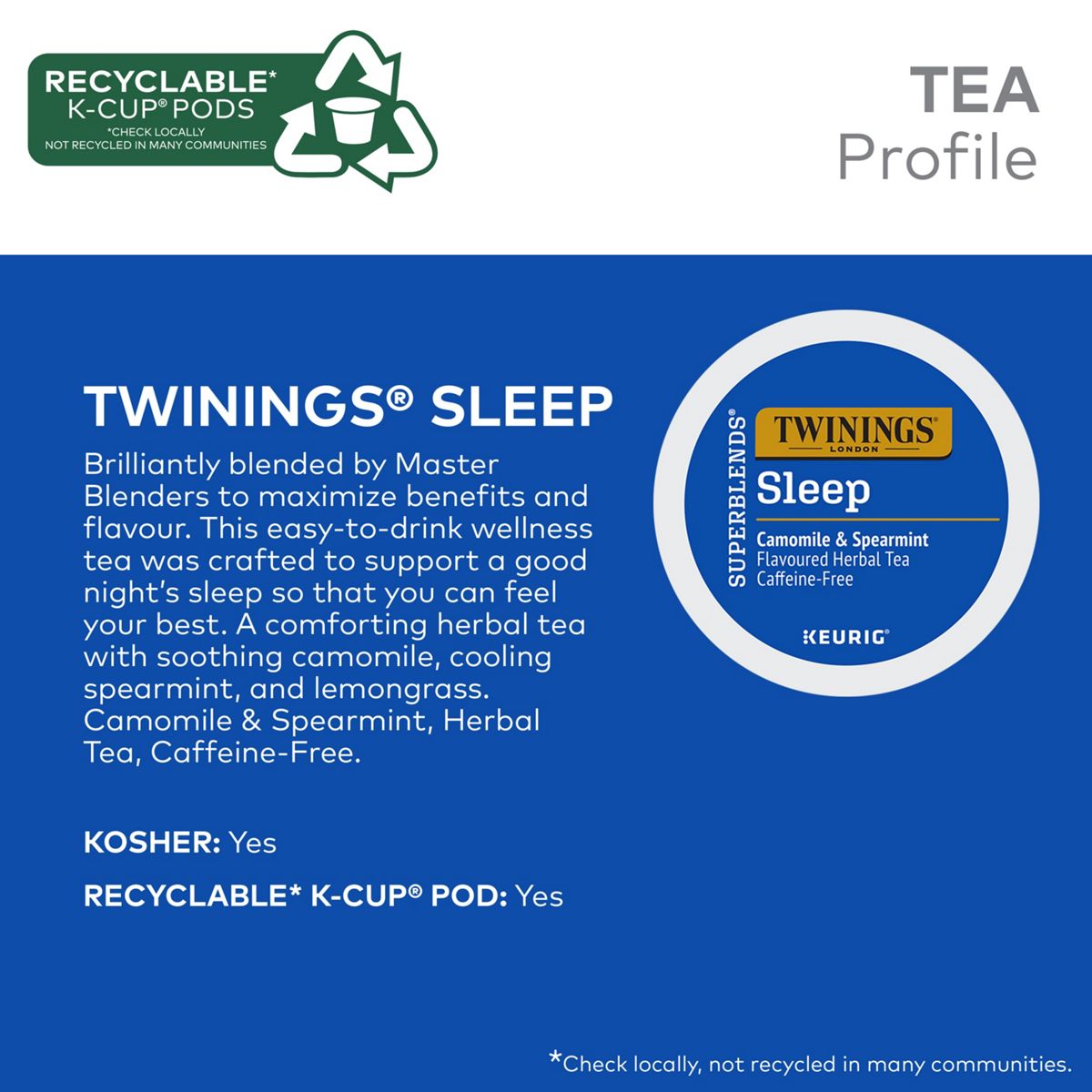 Twinings Sleep K-Cup Pods