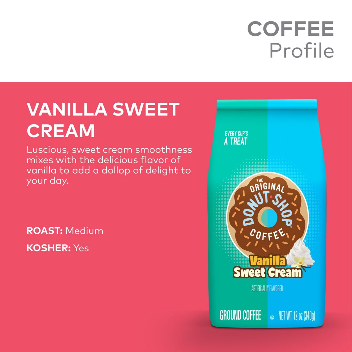 The Original Donut Shop Vanilla Sweet Cream Bagged