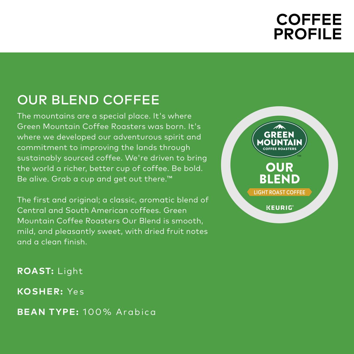 Green Mountain Coffee Roasters Our Blend Coffee K-Cup Pods
