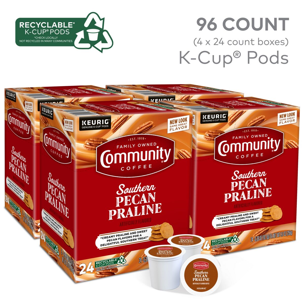 Community Coffee Southern Pecan Praline K-Cup Pods