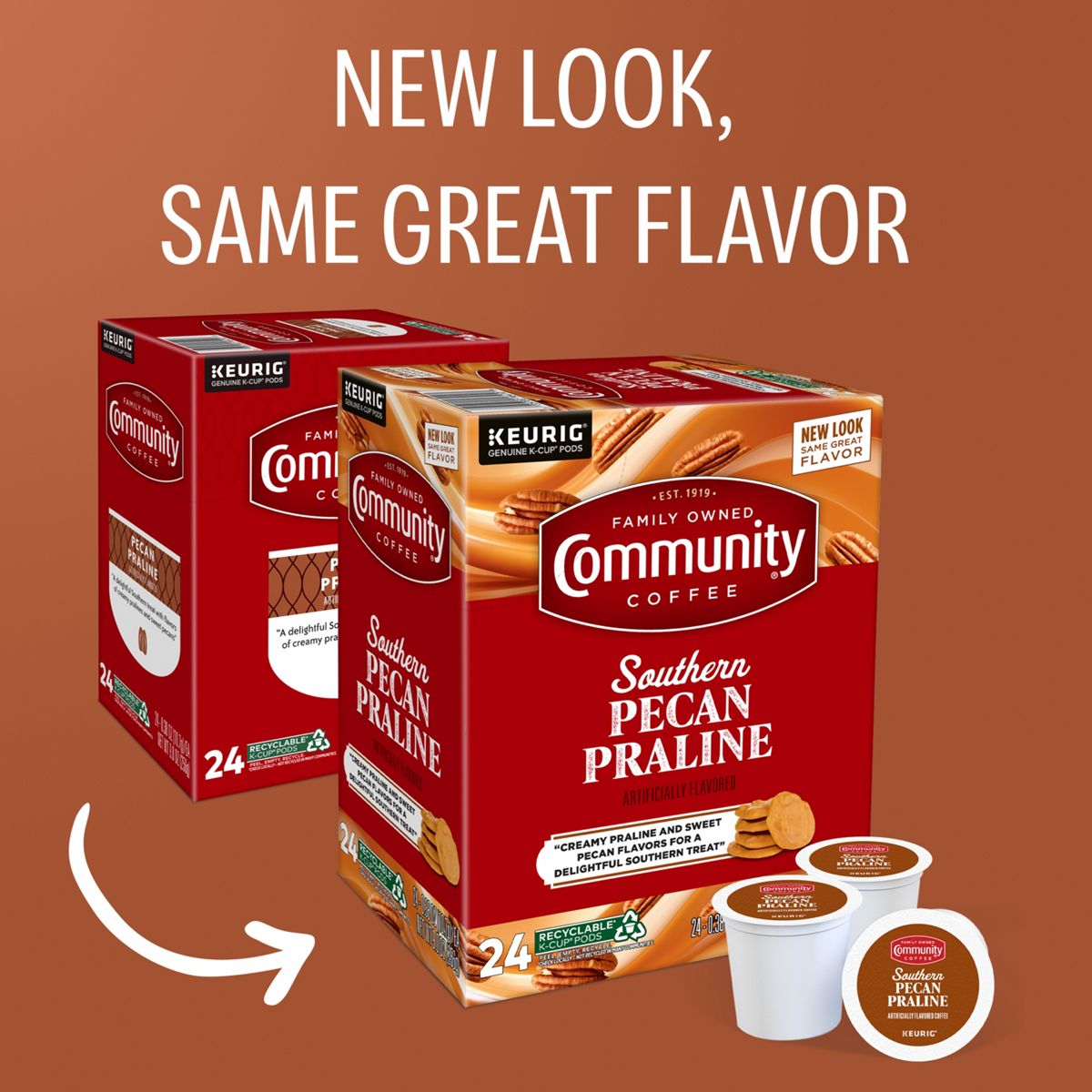 Community Coffee Southern Pecan Praline K-Cup Pods