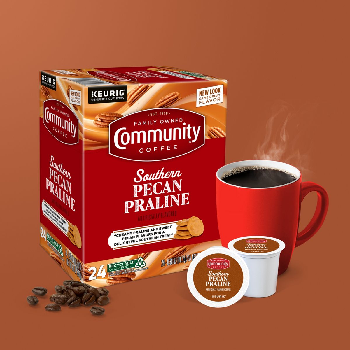 Community Coffee Southern Pecan Praline K-Cup Pods