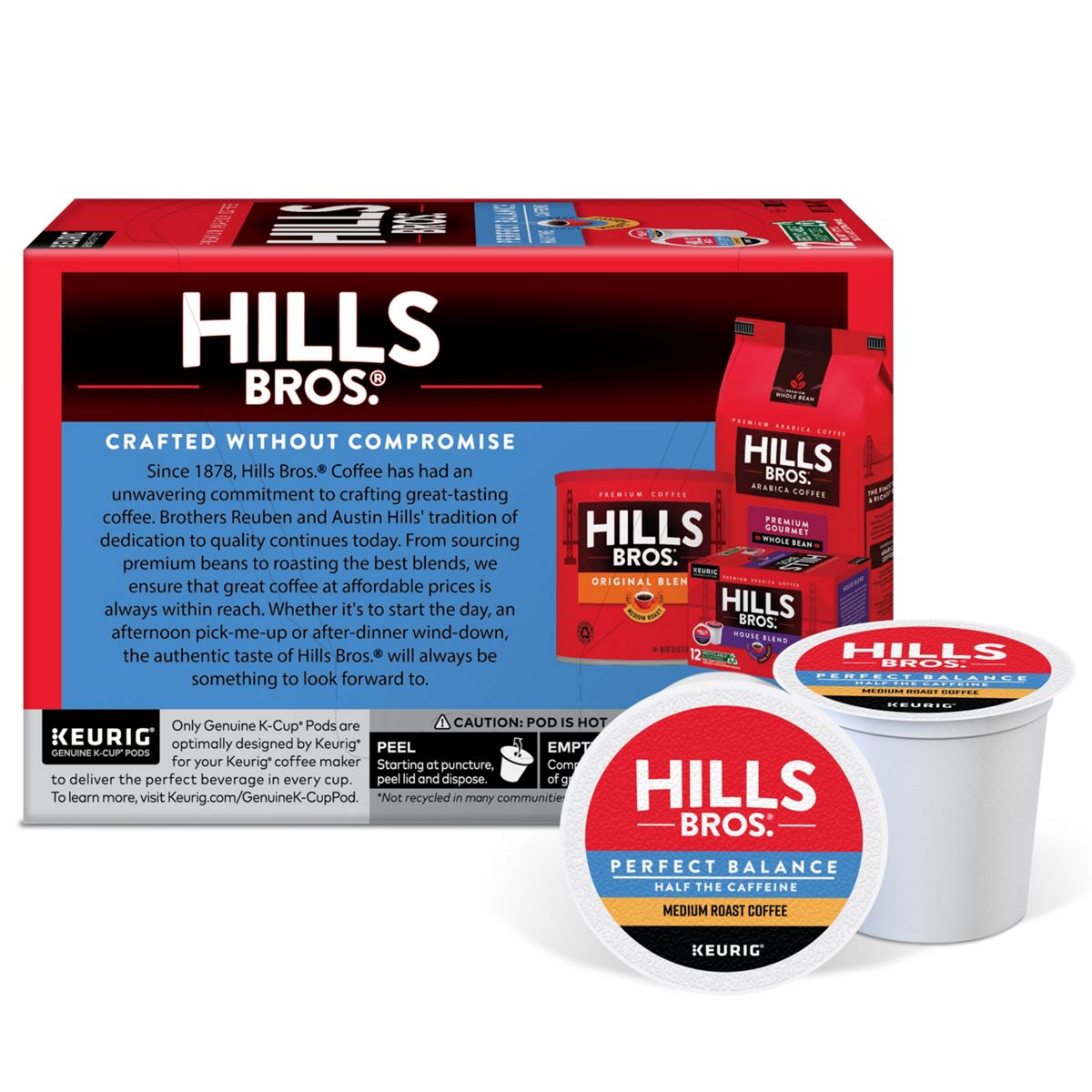 Hills Bros. Perfect Balance Coffee K-Cup Pods