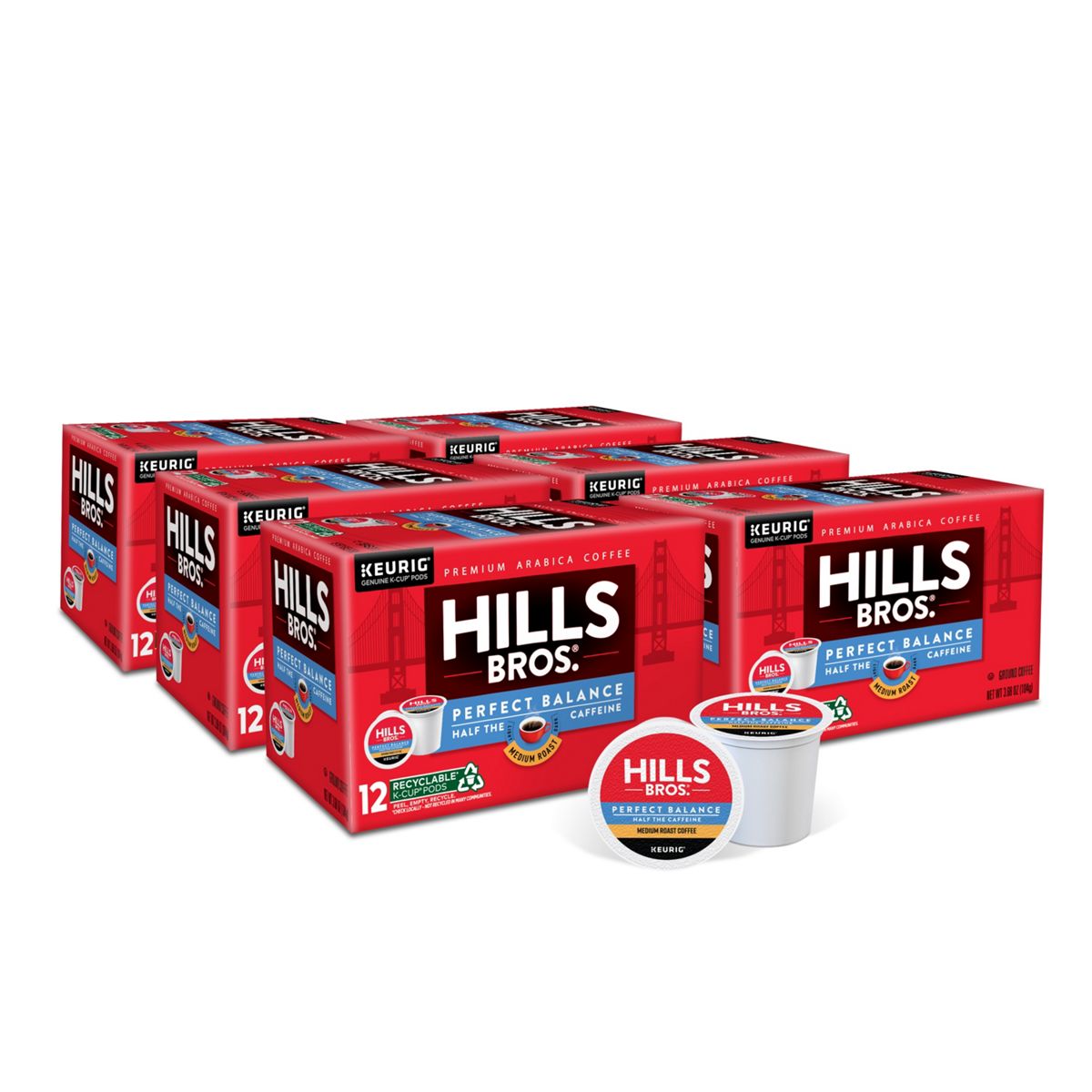 Hills Bros. Perfect Balance Coffee K-Cup Pods